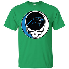 Carolina Panthers Grateful Dead Steal Your Face Football Nfl Shirts Men Cotton T-Shirt Men Cotton T-Shirt - parenttees