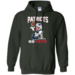 Go Pats - New England Patriots Super Bowl 2019 Mickey Mouse Football Nfl Pullover Hoodie Sweatshirt Pullover Hoodie Sweatshirt - parenttees