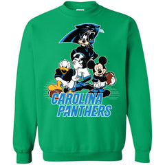 Mickey Mouse Carolina Panthers American Football Nfl Sports Shirt Crewneck Pullover Sweatshirt Crewneck Pullover Sweatshirt - parenttees