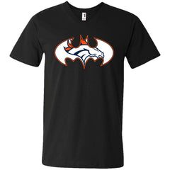 We Are The Denver Broncos Batman Nfl Mashup Men V-Neck T-Shirt Men V-Neck T-Shirt - parenttees