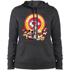 Nfl – Kansas City Chiefs Super Bowl 2019 Mickey Mouse Minnie Mouse Donald Duck Daisy Duck Football Women Hooded Sweatshirt Women Hooded Sweatshirt - parenttees