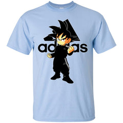 Goku Adidas Black T-shirt Men Cotton T-Shirt Men Cotton T-Shirt - parenttees