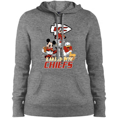 Nfl – Kansas City Chiefs Donald Duck Goofy Mickey Mouse Super Bowl 2019 Football Women Hooded Sweatshirt Women Hooded Sweatshirt - parenttees