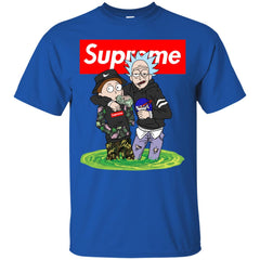 Supreme Rick And Morty T-shirt Men Cotton T-Shirt Men Cotton T-Shirt - parenttees