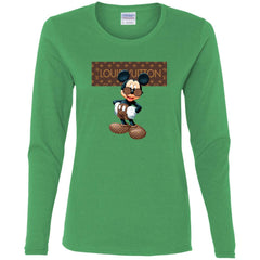 Best Louis Vuitton Mickey Mouse Shirt Women Long Sleeve Shirt Women Long Sleeve Shirt - parenttees