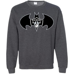 We Are The Oakland Raiders Batman Nfl Mashup Crewneck Pullover Sweatshirt Crewneck Pullover Sweatshirt - parenttees