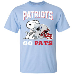 Go Pats - New England Patriots Super Bowl 2019 Snoopy Football Nfl Men Cotton T-Shirt Men Cotton T-Shirt - parenttees