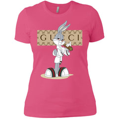 Gucci Rabbit Smoking Funny T-shirt Women Cotton T-Shirt Women Cotton T-Shirt - parenttees