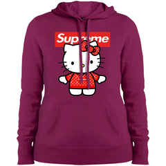 Supreme Hello Kitty Loves T-shirt Women Hooded Sweatshirt Women Hooded Sweatshirt - parenttees