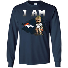 Nfl Denver Broncos I Am Groot T-shirt Men Long Sleeve Shirt Men Long Sleeve Shirt - parenttees