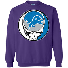 Detroit Lions Grateful Dead Steal Your Face Football Nfl Shirts Crewneck Pullover Sweatshirt Crewneck Pullover Sweatshirt - parenttees