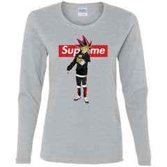 Supreme Yugi Mutou Game Yugioh T-shirt Women Long Sleeve Shirt Women Long Sleeve Shirt - parenttees