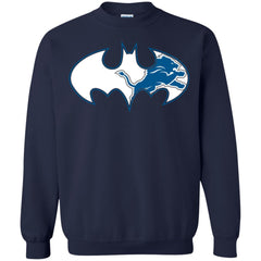 We Are The Detroit Lions Batman Nfl Mashup Crewneck Pullover Sweatshirt Crewneck Pullover Sweatshirt - parenttees