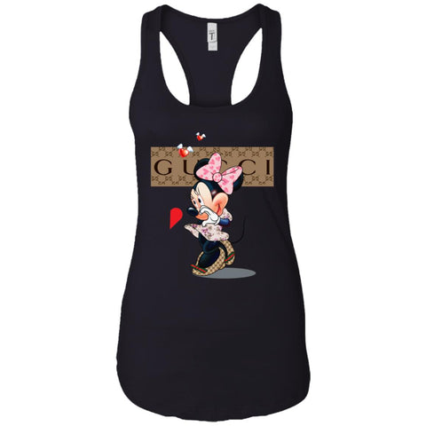 Couple Gucci Minnie Tshirt Valentine's Day Women Tank Top Black / X-Small Women Tank Top - parenttees