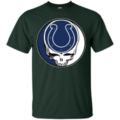 Indianapolis Colts Grateful Dead Steal Your Face Football Nfl Shirts Men Cotton T-Shirt Men Cotton T-Shirt - parenttees
