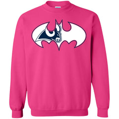 We Are The Los Angeles Rams Batman Nfl Mashup Crewneck Pullover Sweatshirt Crewneck Pullover Sweatshirt - parenttees