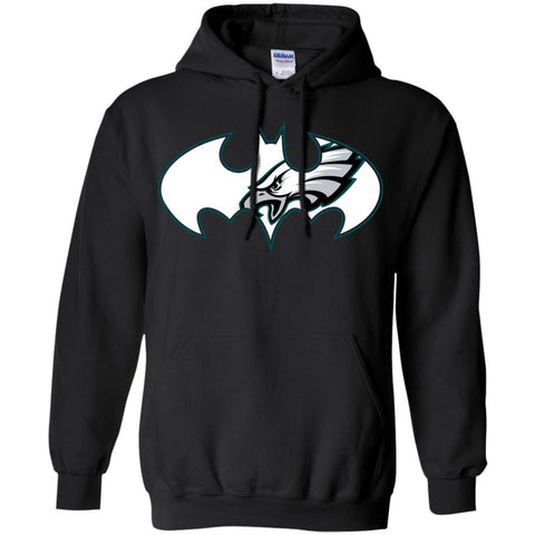 We Are The Philadelphia Eagles Batman Nfl Mashup Pullover Hoodie Sweatshirt Black / S Pullover Hoodie Sweatshirt - parenttees