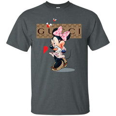 Couple Gucci Minnie Tshirt Valentine's Day Men Cotton T-Shirt Men Cotton T-Shirt - parenttees