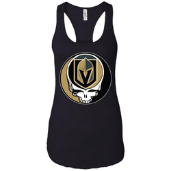 Vegas Golden Knights Grateful Dead Steal Your Face Hockey Nhl Shirts Women Tank Top