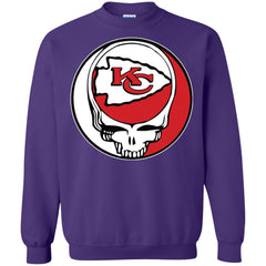 Kansas City Chiefs Grateful Dead Steal Your Face Football Nfl Shirts Crewneck Pullover Sweatshirt Crewneck Pullover Sweatshirt - parenttees