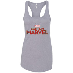 Marvel Captain Marvel Movie Logo Red Women Tank Top