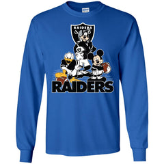 Mickey Mouse Oakland Raiders American Football Nfl Sports Shirt Men Long Sleeve Shirt Men Long Sleeve Shirt - parenttees