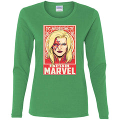 Captain Marvel Ornament Women Long Sleeve Shirt Women Long Sleeve Shirt - parenttees