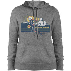 Marvel Captain Marvel Flight Clouds Vintage Women Hooded Sweatshirt Women Hooded Sweatshirt - parenttees