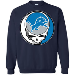 Detroit Lions Grateful Dead Steal Your Face Football Nfl Shirts Crewneck Pullover Sweatshirt Crewneck Pullover Sweatshirt - parenttees