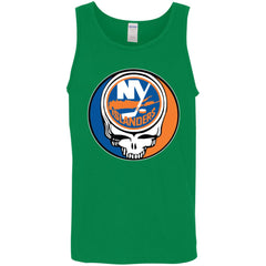 New York Islanders Grateful Dead Steal Your Face Hockey Nhl Shirts Men Cotton Tank Men Cotton Tank - parenttees