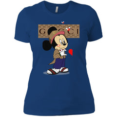 Mickey Mouse Love Couple T-shirt Valentine's Day T-shirt Women Cotton T-Shirt Women Cotton T-Shirt - parenttees