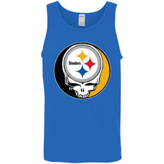 Pittsburgh Steelers Grateful Dead Steal Your Face Football Nfl Shirts Men Cotton Tank Men Cotton Tank - parenttees