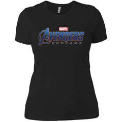 Marvel Avengers Endgame Movie Logo Graphic Women Cotton T-Shirt Women Cotton T-Shirt - parenttees