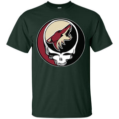 Arizona Coyotes Grateful Dead Steal Your Face Hockey Nhl Shirts Men Cotton T-Shirt Men Cotton T-Shirt - parenttees