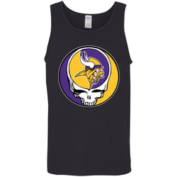 Minnesota Vikings Grateful Dead Steal Your Face Football Nfl Shirts Men Cotton Tank