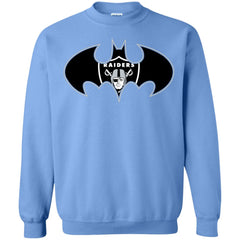 We Are The Oakland Raiders Batman Nfl Mashup Crewneck Pullover Sweatshirt Crewneck Pullover Sweatshirt - parenttees