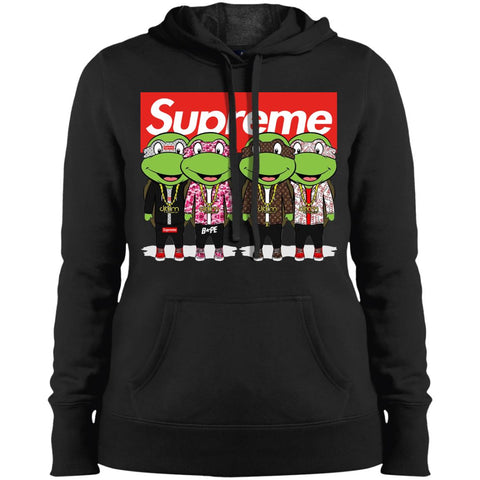 Supreme Turtle T-shirt Women Hooded Sweatshirt Black / X-Small Women Hooded Sweatshirt - parenttees