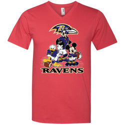 Mickey Mouse Baltimore Ravens American Football Nfl Sports Shirt Men V-Neck T-Shirt