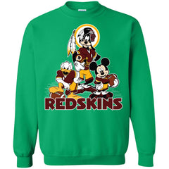 Mickey Mouse Washington Redskins American Football Nfl Sports Shirt Crewneck Pullover Sweatshirt Crewneck Pullover Sweatshirt - parenttees