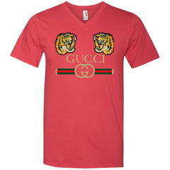 Gucci Tiger Love T-shirt Men V-Neck T-Shirt Men V-Neck T-Shirt - parenttees