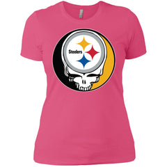 Pittsburgh Steelers Grateful Dead Steal Your Face Football Nfl Shirts Women Cotton T-Shirt Women Cotton T-Shirt - parenttees