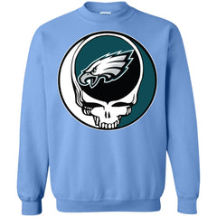 Philadelphia Eagles Grateful Dead Steal Your Face Football Nfl Shirts Crewneck Pullover Sweatshirt Crewneck Pullover Sweatshirt - parenttees