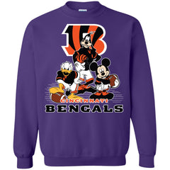 Mickey Mouse Cincinnati Bengals American Football Nfl Sports Shirt Crewneck Pullover Sweatshirt Crewneck Pullover Sweatshirt - parenttees