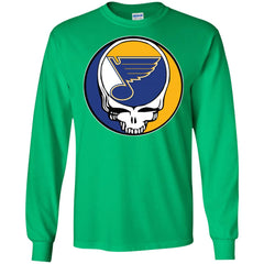 St Louis Blues Grateful Dead Steal Your Face Hockey Nhl Shirts Men Long Sleeve Shirt Men Long Sleeve Shirt - parenttees