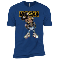 Versace Mickey Mouse Cartoon T-shirt Men Short Sleeve T-Shirt Men Short Sleeve T-Shirt - parenttees