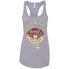 Captain Marvel Yellow Red Plane Flight Logo Women Tank Top Women Tank Top - parenttees