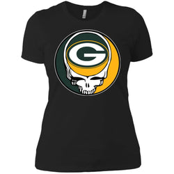 Green Bay Packer Grateful Dead Steal Your Face Football Nfl Shirts Women Cotton T-Shirt