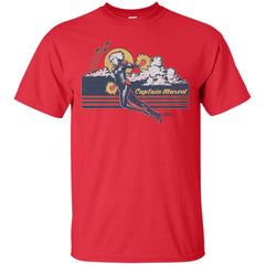 Marvel Captain Marvel Flight Clouds Vintage Men Cotton T-Shirt Men Cotton T-Shirt - parenttees