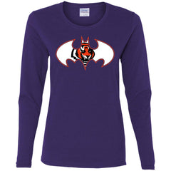 We Are The Cincinnati Bengals Batman Nfl Mashup Women Long Sleeve Shirt Women Long Sleeve Shirt - parenttees