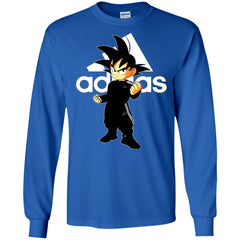 Goku Treding Adidas White T-shirt Men Long Sleeve Shirt Men Long Sleeve Shirt - parenttees